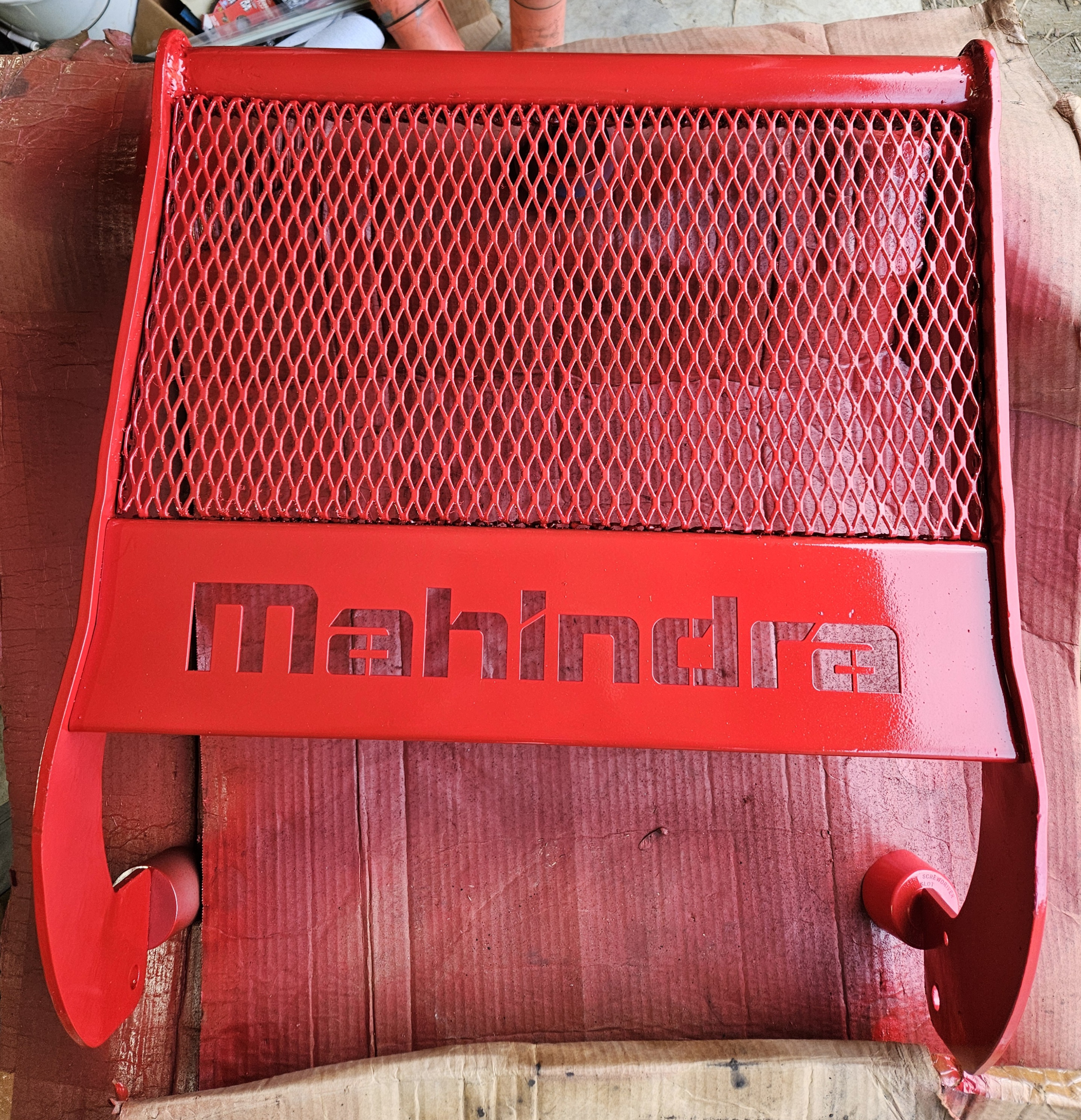 Repaired brush gaurd with insert
