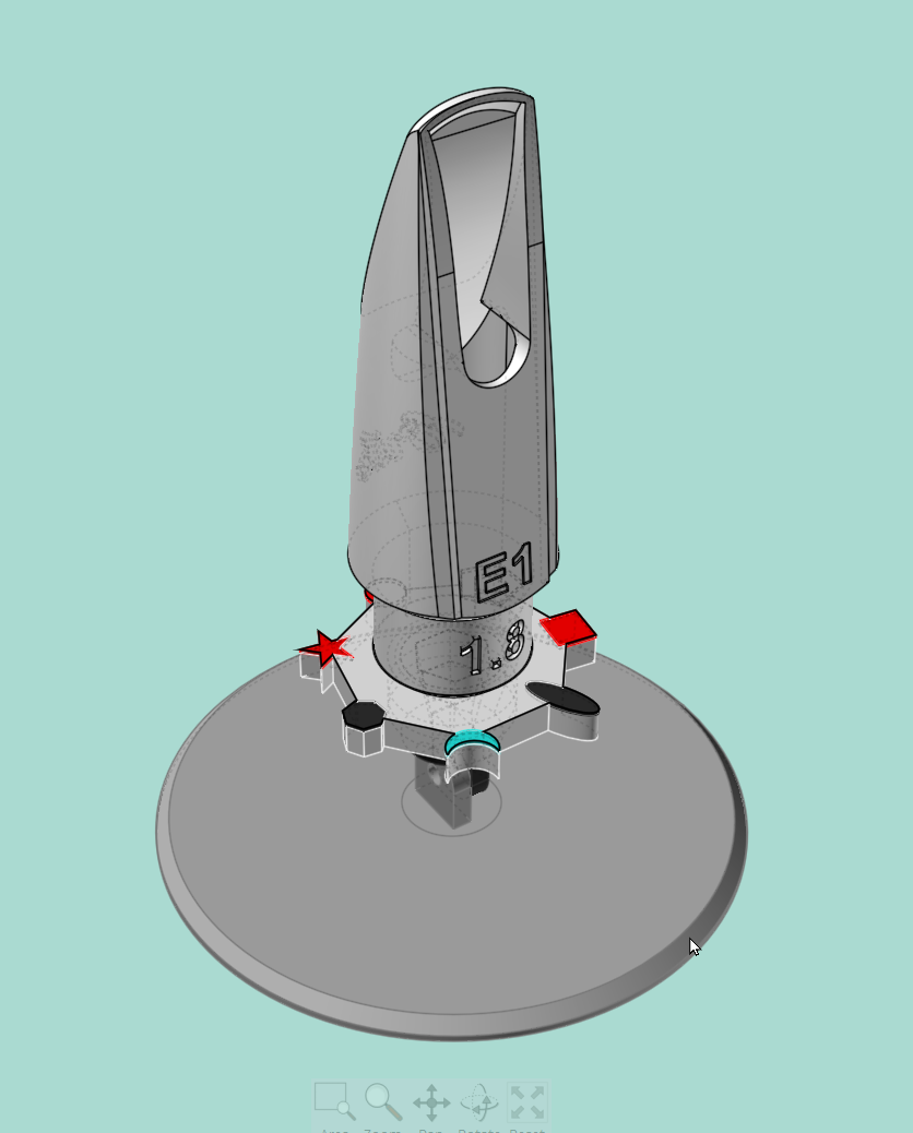 Pivoting scan stage for mouthpiece