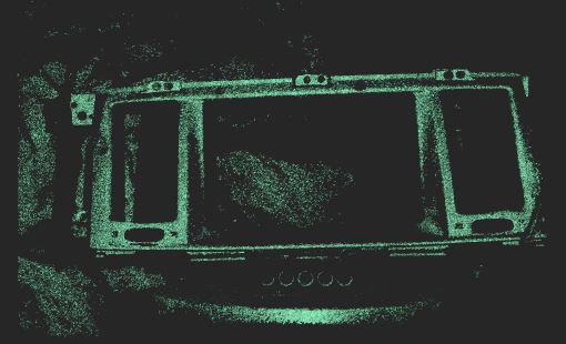 Scan data without turntable