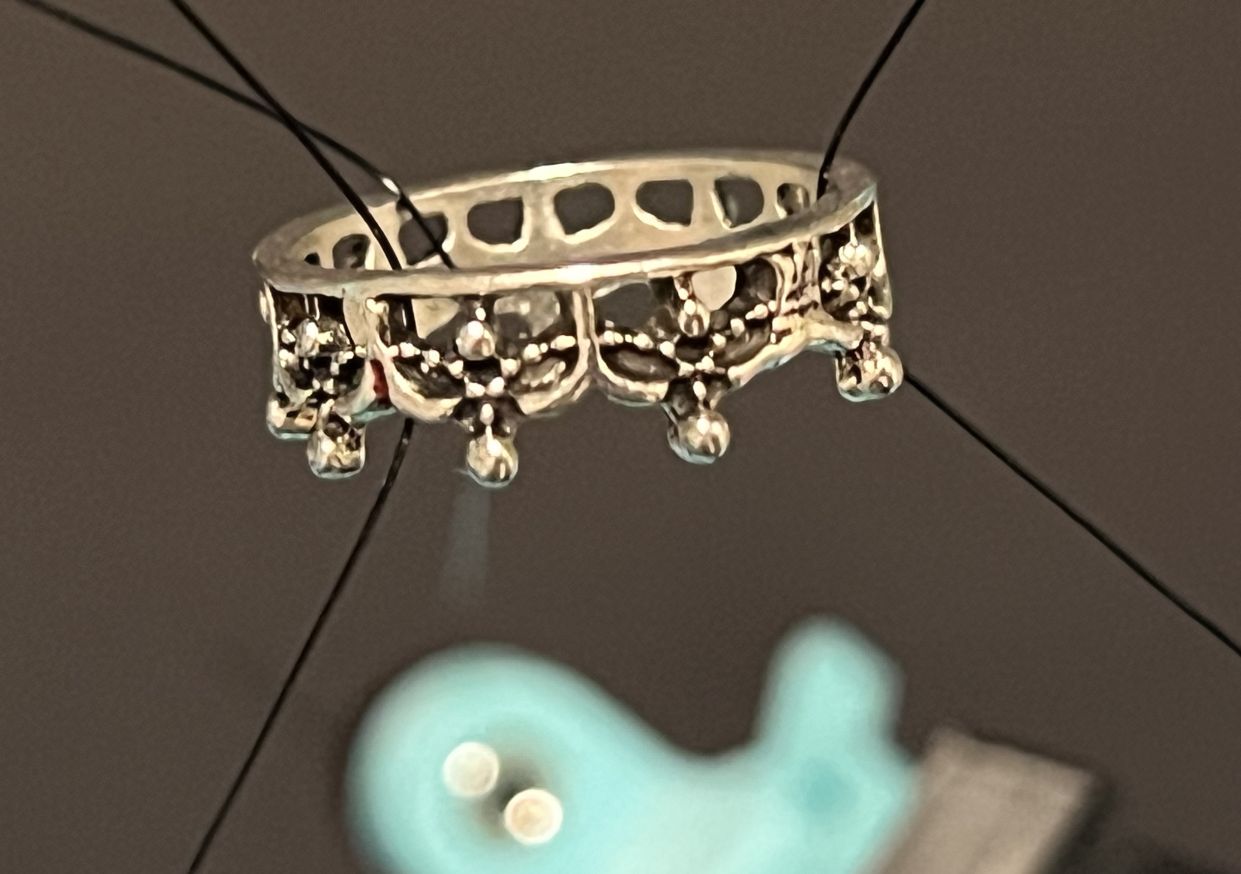 Monofilament through the ring