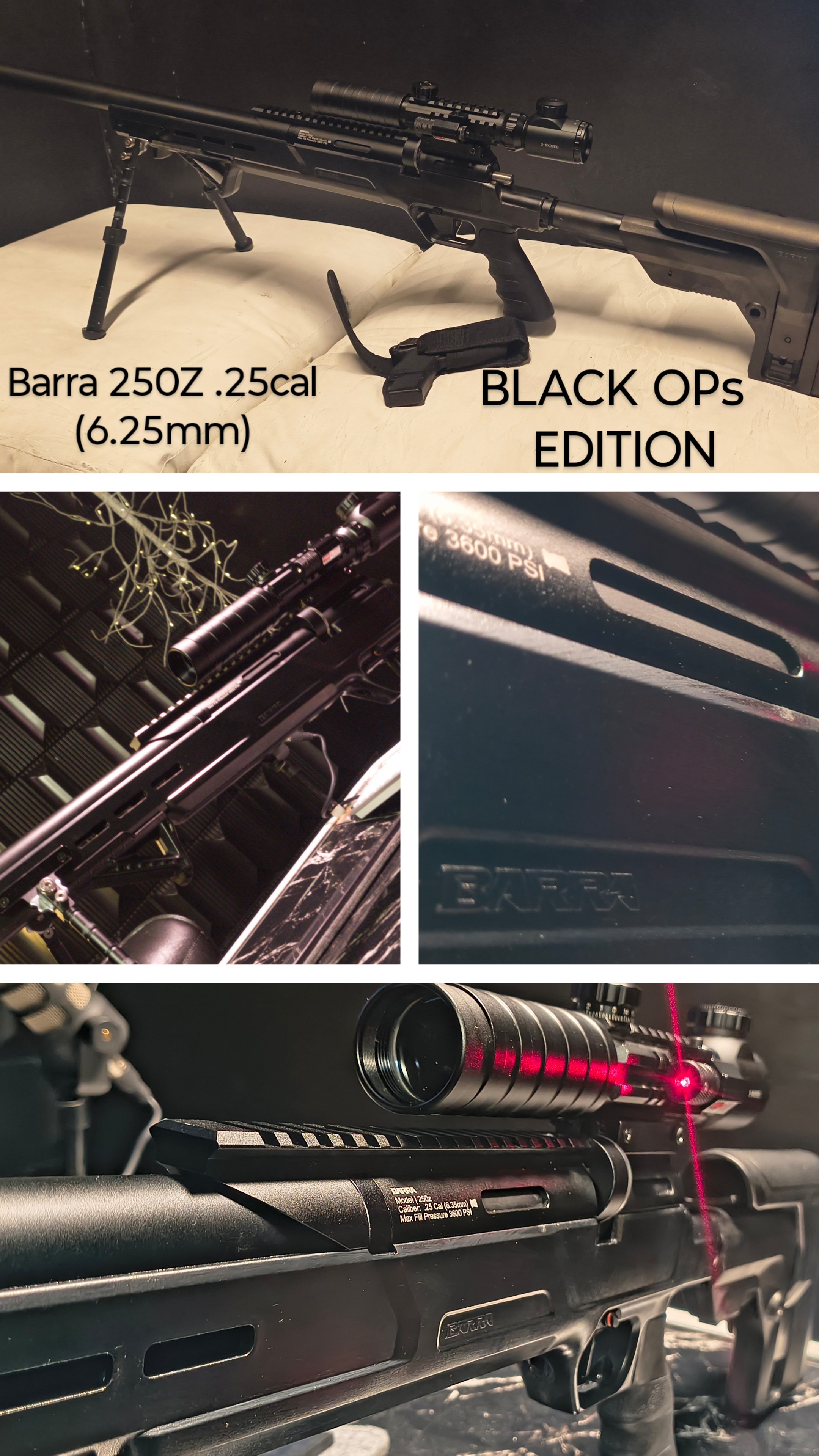250z Black Ops Edition .25Cal