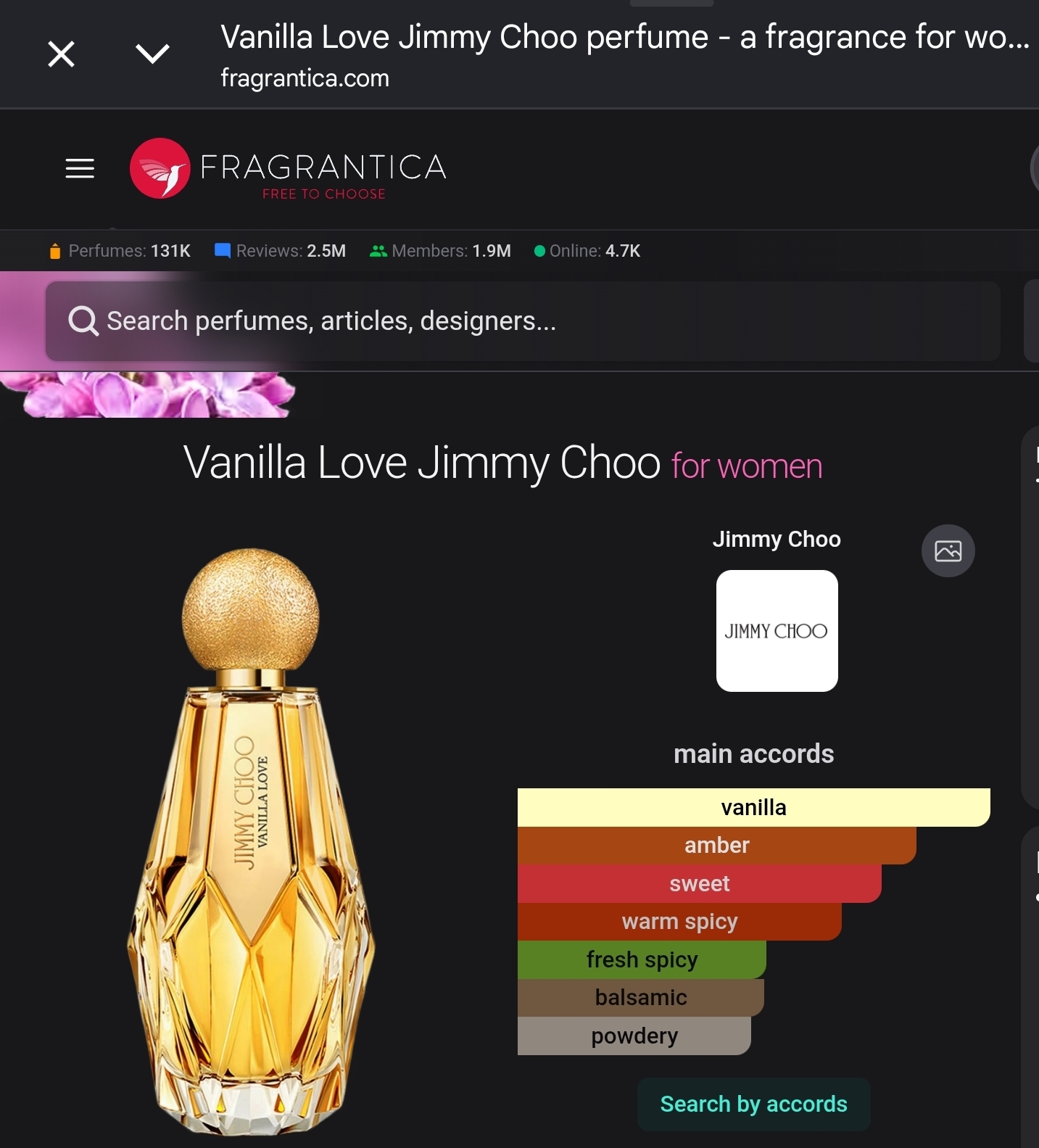 Jimmy Choo Vanill Love