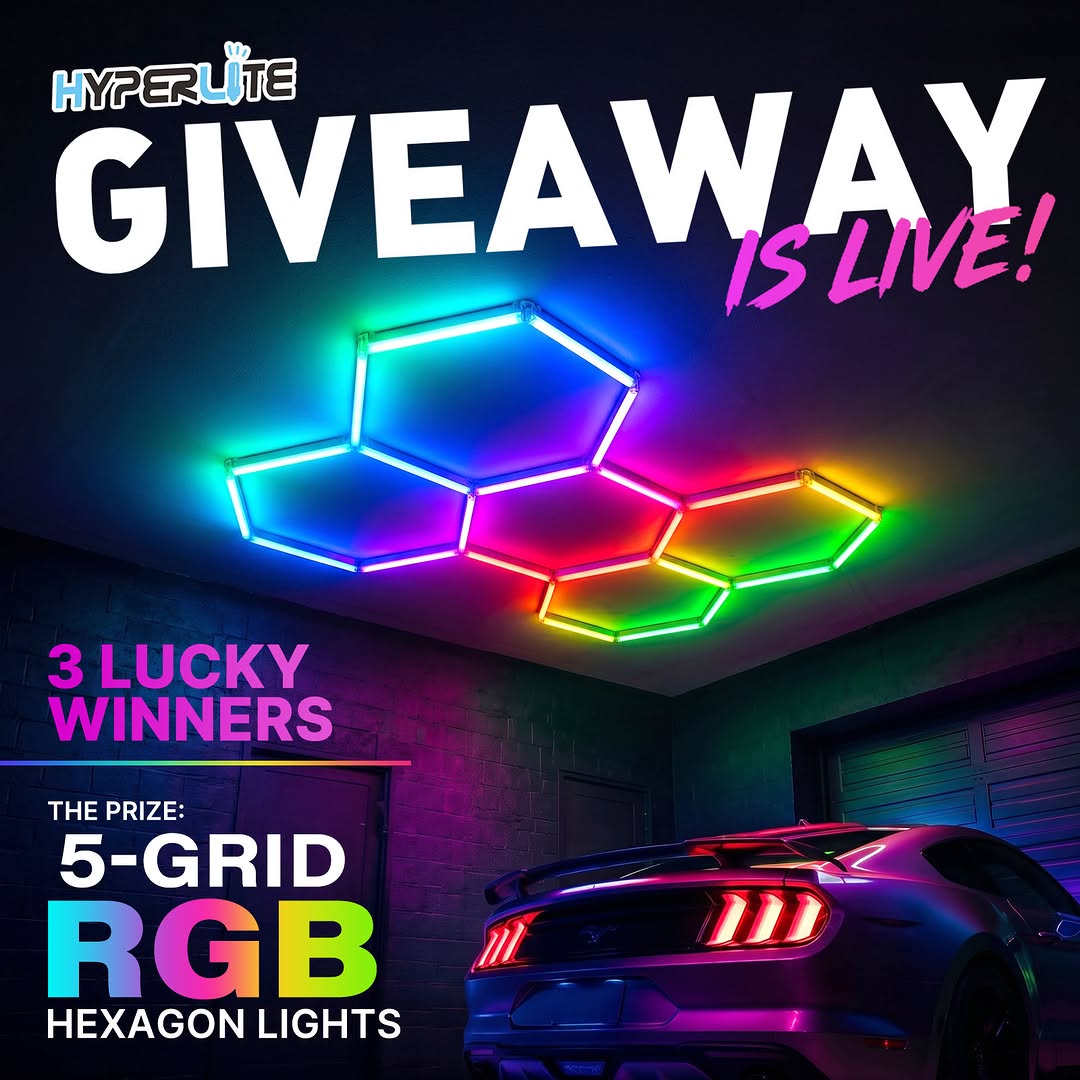 Hyperlite RGB Hexagon Garage Light Giveaway