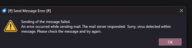Thunderbird Error