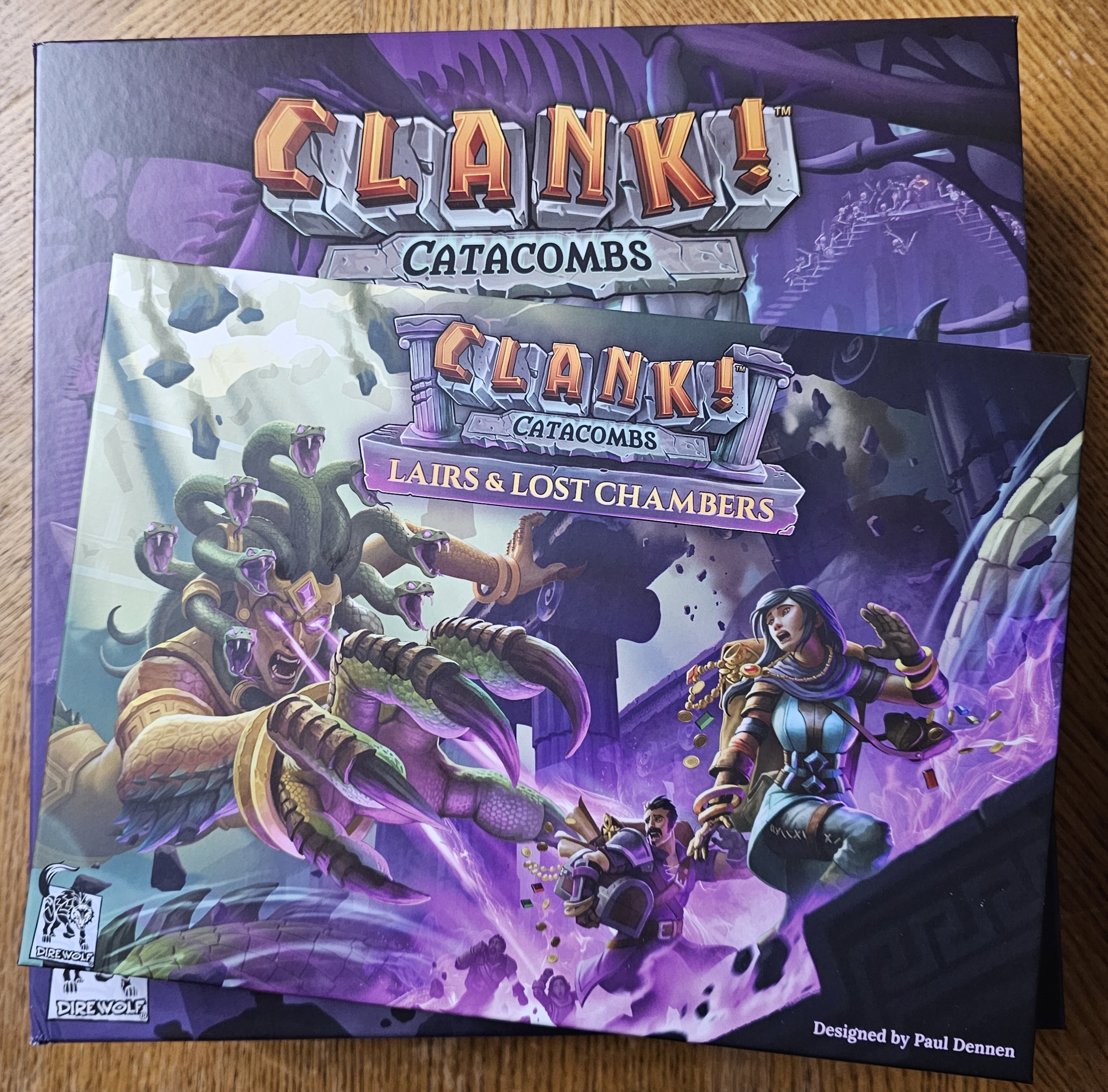 Box covers for Clank! Catacombs & Clank! Catacombs Lairs and Lost Chambers Expansion