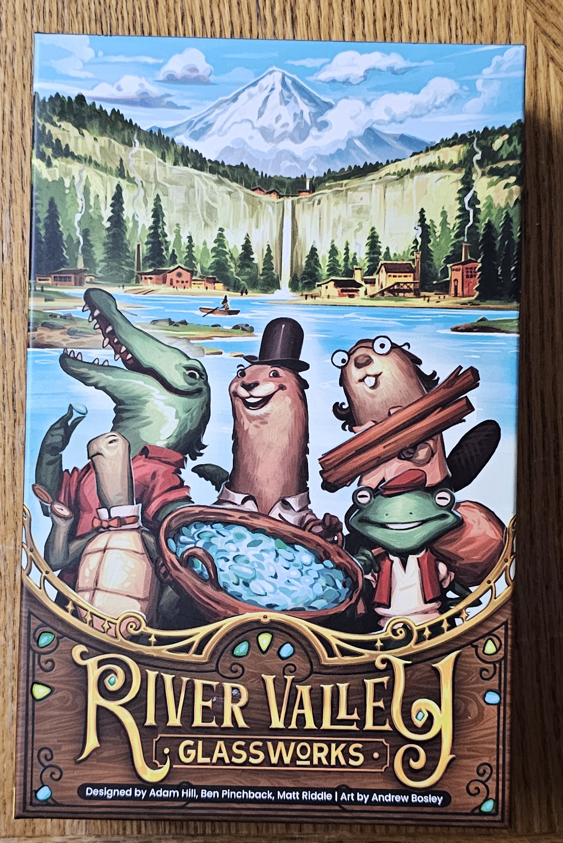 Box cover for River Valley Glassworks