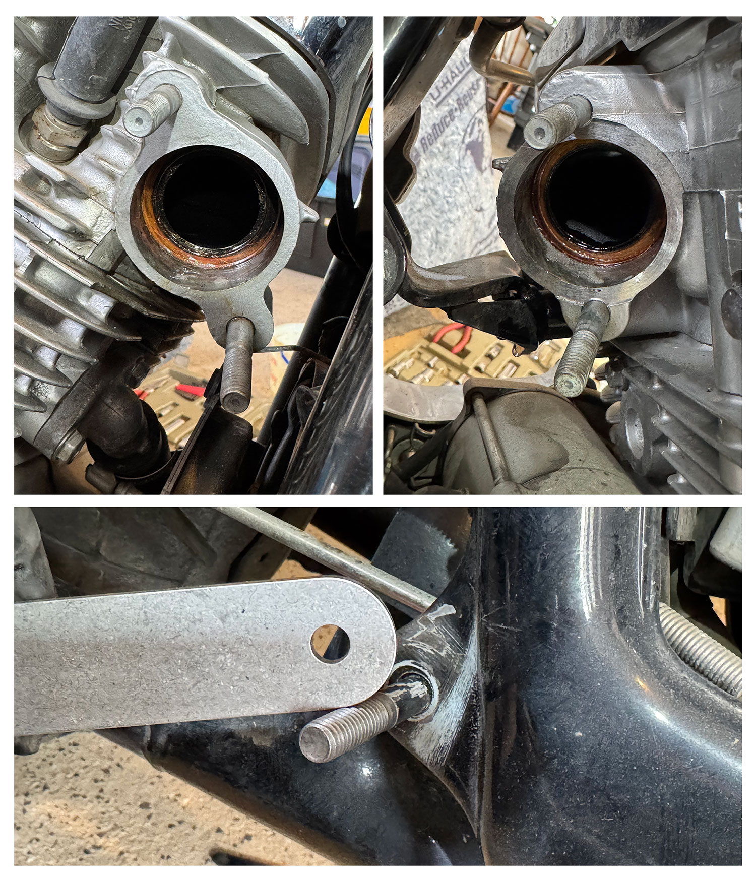 Exhaust gaskets baked in